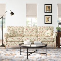 Cream on sale floral sofa